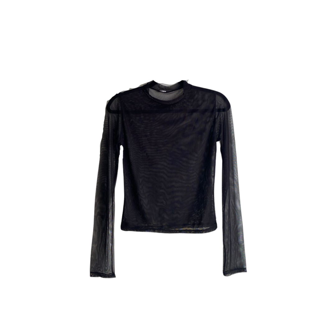 Blusa Negra Transparencia