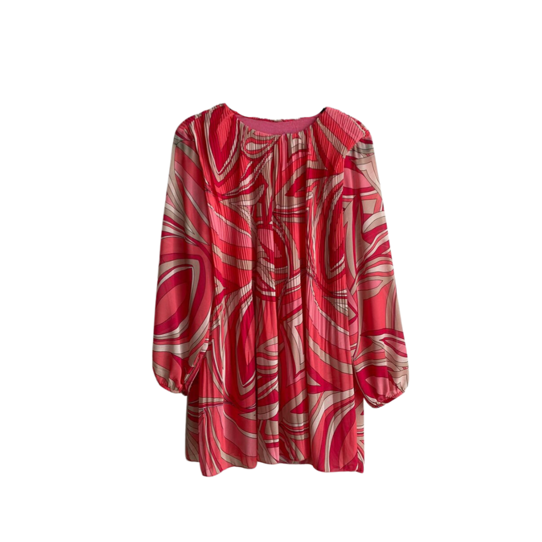Pink print dress