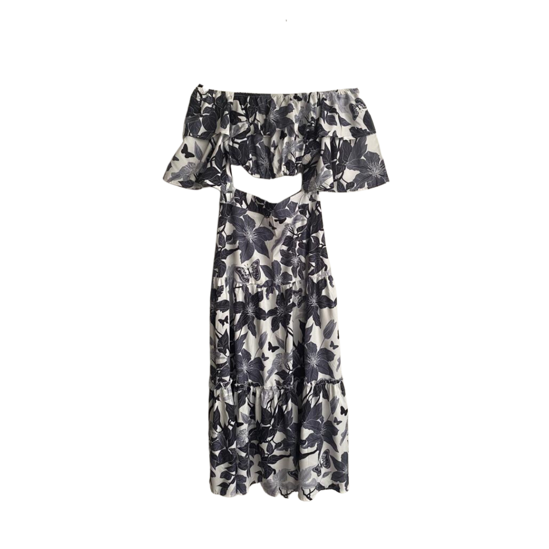 Conjunto estampado gris olanes