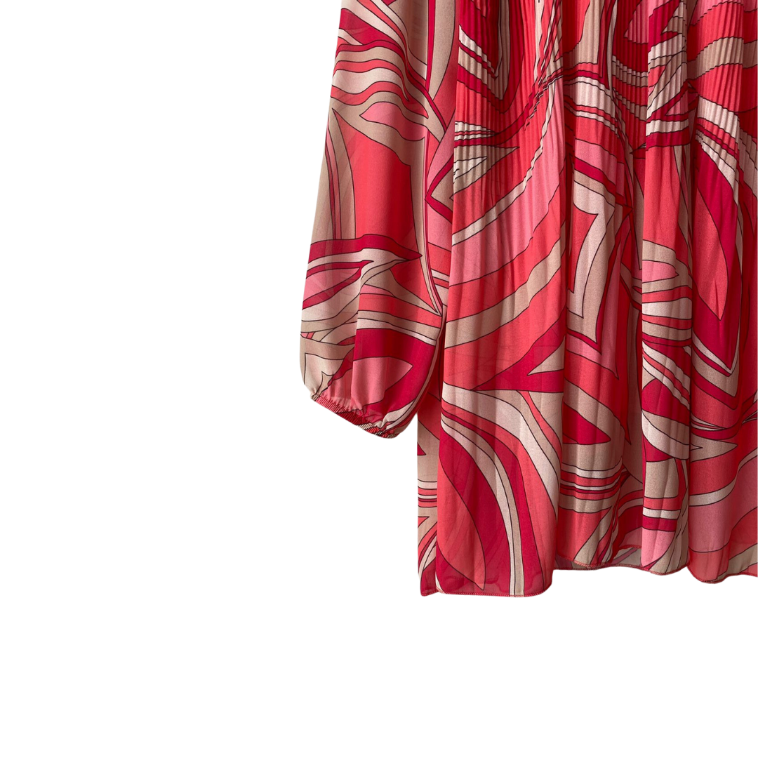 Pink print dress