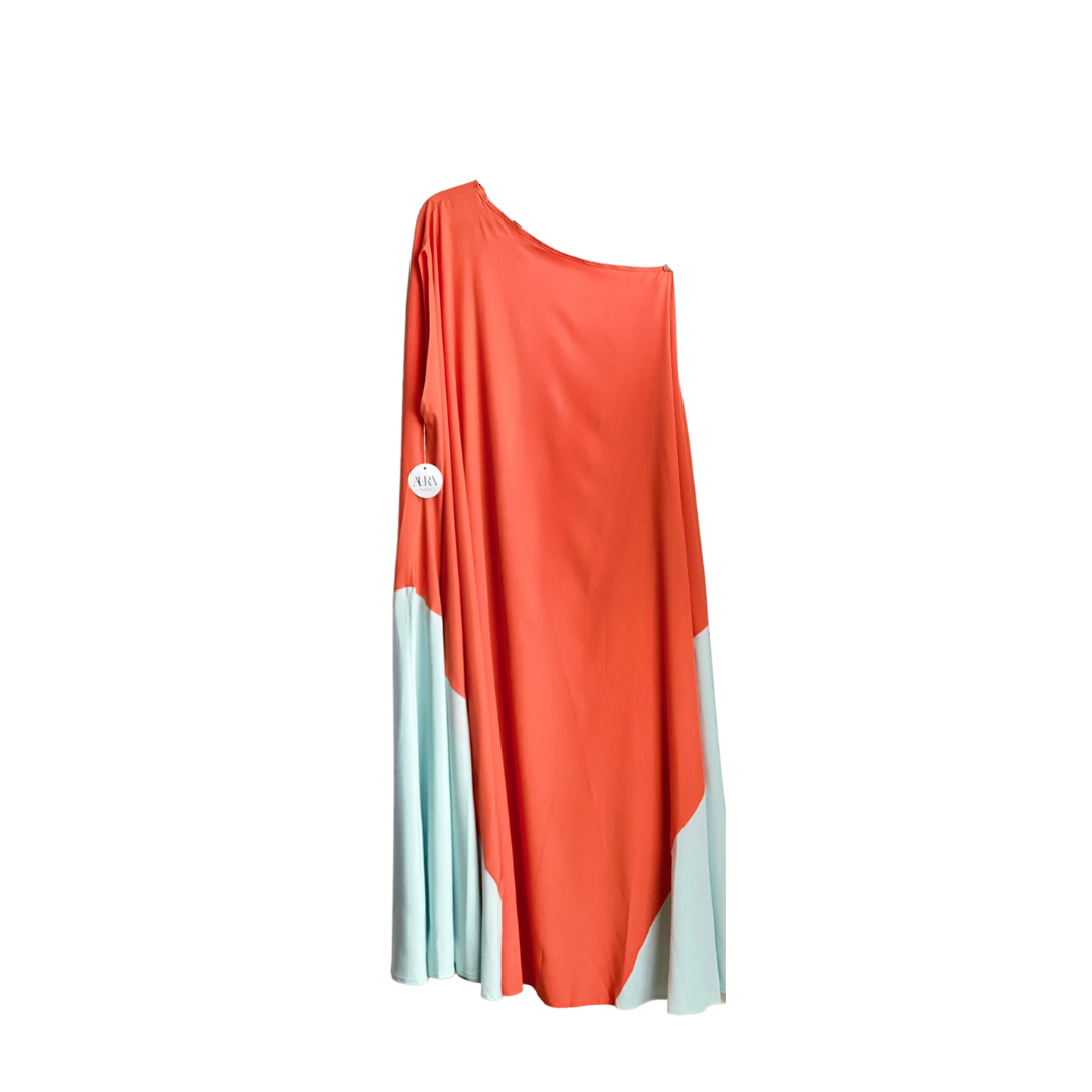 Vestido Gaza Orange/Mint