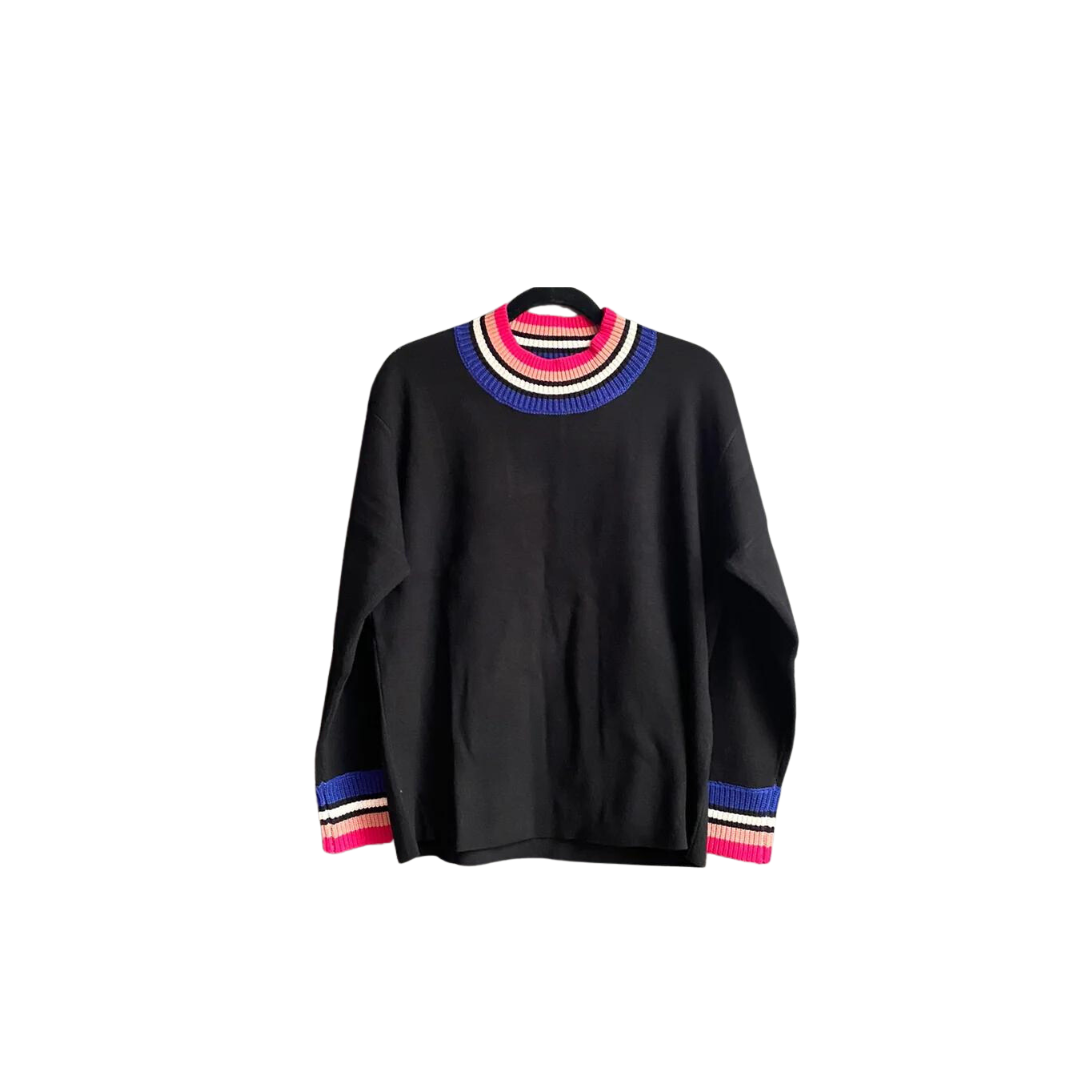 Sueter negro arcoiris