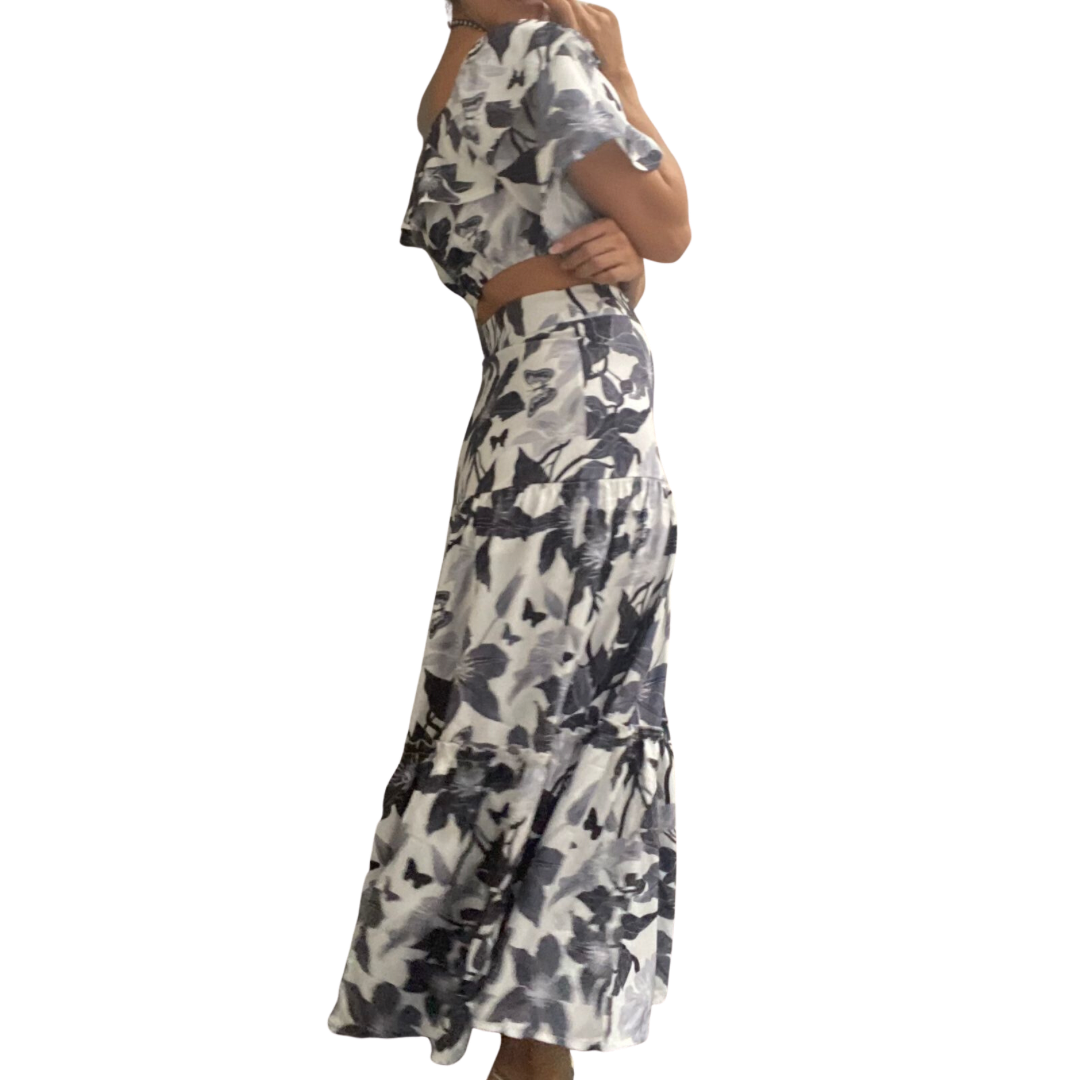 Conjunto estampado gris olanes