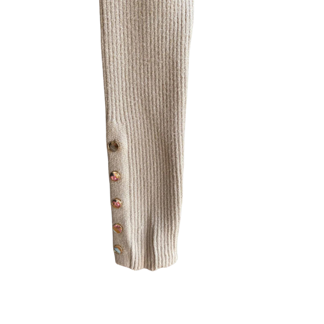 Blusa tipo suéter beige